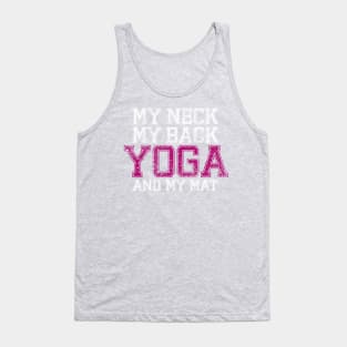 Yoga and My Mat (pink version) Tank Top